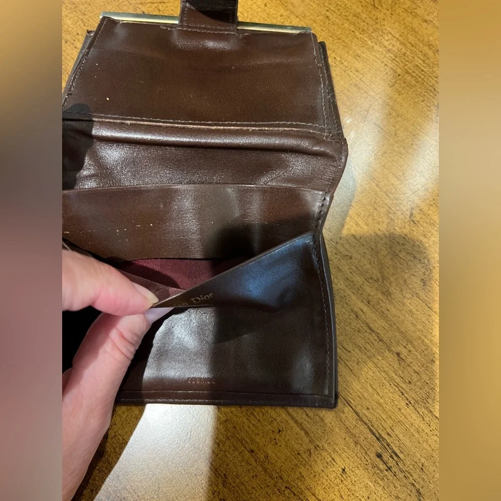 Christian Dior Vintage kiss lock wallet